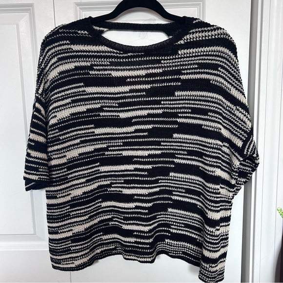 Eileen Fisher Black and White Top- XS - Picture 1 of 6